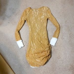 Tan stretch dress